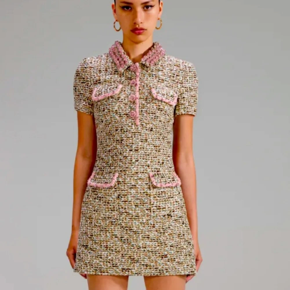 Self-Portrait Tweed Dress